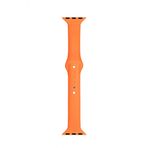 Apple Watch Seri 4 5 6 İçin 44 Mm Slim Silikon Kordon Turuncu