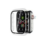 Apple Watch Seri 7 8 9 45mm İle Uyumlu Kasa ve Ekran Koruyucu 360 Koruma Kapak Şeffaf