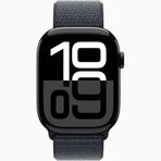 Apple Watch Series 10 GPS 42 mm Simsiyah Alüminyum Kasa Mürekkep Moru Spor Loop Kordon Akıllı Saat