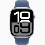 Apple Watch Series 10 GPS Alüminyum Kasa 46 mm Gümüş Spor Kordon Akıllı Saat Teşhir- Outlet