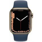 Apple Watch Series 7 GPS + Cellular Altın Paslanmaz Çelik Kasa 41 mm Spor Kordon Akıllı Saat Teşhir- Outlet