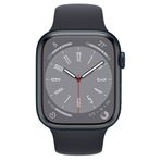 Apple Watch Series 8 45 mm Gece Yarısı Alüminyum Kasa Akıllı Saat