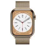 Apple Watch Series 8 45 mm GPS + Cellular Paslanmaz Çelik Kasa Milano Loop Kordon Akıllı Saat