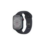 Apple Watch Series 8 45Mm Gps+Cellular Gece Yarısı Alüminyum Kasa Ve Spor Kordon (Apple Türkiye Garantili)