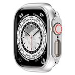 Apple Watch Series 8 Ultra 49mm Watch Case için uyumlu BoluO Kapak, Ultra Smartwatch Kılıfı Skins Pounch, Çizilmez Şeffaf PC Tampon Kapak Kabuğu iWatch Serisi 8 Ultra 49mm Aksesuarlar için (gümüş)