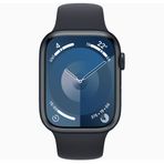 Apple Watch Series 9 41 mm Gps + Cellular Gece Yarısı Alüminyum Kasa Spor Kordon Akıllı Saat