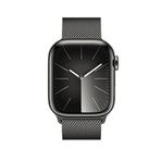 Apple Watch Series 9 41 mm Gps + Cellular Grafit Paslanmaz Çelik Kasa Milano Loop Akıllı Saat