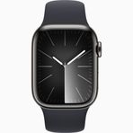 Apple Watch Series 9 41 mm Gps + Cellular Grafit Paslanmaz Çelik Kasa Spor Kordon Akıllı Saat