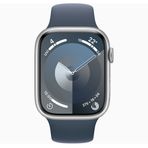 Apple Watch Series 9 41 mm Gümüş Alüminyum Kasa Spor Kordon Akıllı Saat