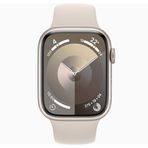 Apple Watch Series 9 41 mm Yıldız Işığı Alüminyum Kasa Spor Kordon Akıllı Saat