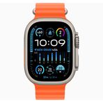 Apple Watch Ultra 2 49 mm Gps + Cellular Ocean Kordon Turuncu Titanyum Kasa Akıllı Saat