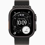 Apple Watch Ultra 3 GPS + Cellular 49 mm Siyah Titanyum Kasa Siyah Titanyum Milano Loop Kordon Akıllı Saat