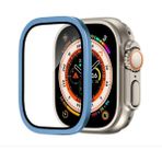 Apple Watch Ultra 49MM Uyumlu Metal Çerçeveli Ekran Koruyucu - Mavi