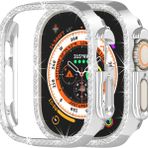 Apple Watch Ultra Ultra 2 49Mm Uyumlu Tek Sıra Parlak Taşlı Rubber Kasa Kapak