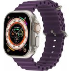 Apple Watch Uyumlu 42MM 44MM 45MM 49MM 1/2/3/4/5/6/se/7/8/ultra Kordon Ocean - Mor - 42-44-45-49MM