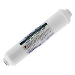 APPLIED MEMBRANES INC. Inline Karbon Su Filtresi | 10 "Uzunluk | 1/4" Dişli Dişi Giriş/Çıkış | Ev RO için Klor Tadı ve Koku veya Sonrası Filtre için | RO Aşama 5 Parlatma Filtresi (1, 1/4 "Dişi Dişli)