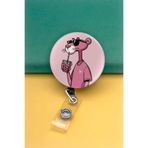 Apptakı Cool Pembe Buton Yoyo Yaka Kartığı Kart Tutucu Yoyo Kartlık - MBY0105