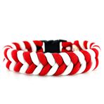 Apptaki Kırmızı Beyaz Survival Yılan Paracord Bileklik - PAR0009