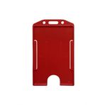 Apptakı Kırmızı Dikey Kart Kabı Kart Kılıfı Yaka Kartı Kart Koruyucu - KRT0020