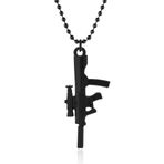Apptaki Mat Siyah PUBG AUG A3 Kolye - CAZ0316