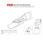 Apr Apere Apr 13-R 45 mmx13 mm Biye Çift Kıvırma Klorat (Etek) Aparatı