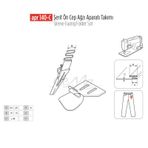 Apr Apere Apr 140-C 25 mmx12 mm Şerit Ön Cep Ağzı Aparat Seti