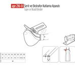 Apr Apere Apr 216-D 30 mmx15 mm Şerit ve Ekstrafor Katlama Aparatı