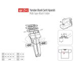 Apr Apere Apr 23-L 40 mmx20 mm (20x10) Yandan Biyeli Şerit Aparatı