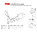 Apr Apere Apr 41-R 45 mmx17 mm Arabiye Tek Kıvırma Apara