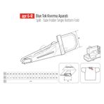 Apr Apere Apr 6-R 30 mmx10 mm Biye Tek Kıvırma Aparatı