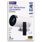 Apr4 Full Hd Android Akıllı Projeksiyon Cihazı - 4K Destekli, Çift Bant Wifi, Taşınabilir Lcd Ev Sinema Projektörü
