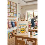 aprendi dünyanı ve kendini koru,ham bez kullan 3'lü Paket Karne Hediyesi Ham Bez Çanta 20x30 cm Model 3 - Okul Öncesi ve İlkokul Karne Hatırası Hediyelik Kitap Çantası