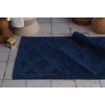 Apricitas Home 2 Li Banyo Paspası Dıamond Navy