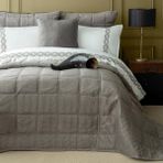 Apricitas Home Barones Gri Çift Kişilik Yatak Örtüsü Seti - 200 x 220 cm - Açık Gri