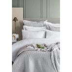 Apricitas Home Belmont Gray Çift Kişilik %100 Pamuk Nevresim Takımı ve Battaniye-Yatak Örtüsü Seti - 230 x 240 cm - Gri