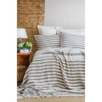 Apricitas Home Brulee Gray Çift Kişilik Yatak Örtüsü Seti - 220 x 240 cm - Gri
