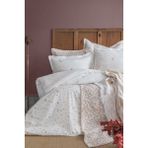 Apricitas Home Liberty Linen Çift Kişilik %100 Pamuk Nevresim Takımı ve Battaniye-Yatak Örtüsü Seti - 230 x 240 cm - Bej