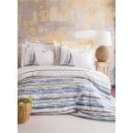 Apricitas Home Marinero Çift Kişilik %100 Pamuk Kapitoneli Nevresim Takımı - Beyaz - 200 x 220 cm