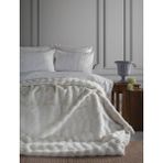 Apricitas Home Nolan Beyaz Çift Kişilik Yatak Örtülü Set - Renkli - 220 x 240 cm