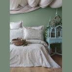 Apricitas Home Senses Elysian Adaçayı Çift Kişilik %100 Pamuk Kapitoneli Nevresim Takımı Complete Set - 220 x 230 cm