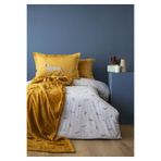 Apricitas HOME Tek Kişilik Yatak Örtüsü Battaniyeli Nevresim Set Maylo Sarı %100 Pamuk