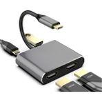 Apricot AP-USB50 4 In 1 Type-C To 2x HDMI + Usb+Type-C Çevirici Dönüştürücü