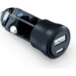 Apricot APC-CC38 38W Araç Çakmaklık Şarjı USB Typc-E Girişli Araç Şarjı Çift Giriş Iphone Samsung Huawei Şarj