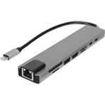 Apricot Apricot AP-USB44 Macbook Pro Air USB Type-C Hub Dönüştürücü USB Hdmı Micro Sd 8 Girişli Çevirici