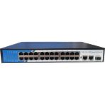 Apronx 24 Port 10/100 24 Poe Ports+2gb Uplink+1sfp 350W Switch