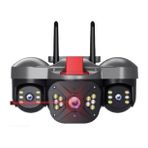 Apronx Apx-Wp332 6Mp 2.8Mm-3.6Mm Üç Kamera 22 Led Wifi Ptz
