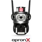 Apronx APX-WP373OZ 9mp 10X Zoom 2.8MM-12MM Iki Kamera Wifi Ptz - Siyah