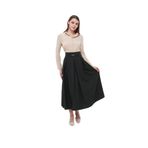Apsen Textile 2054-90 Metal Aksesuar Detaylı Mevsimlik Maxi Mor Kadın Kloş Etek