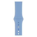 Apsuwa Apple Watch Nike+ 4 40MM Uyumlu Kordon Mat Jel Silikon Saat Kordonu 40/bb--Açık Mavi