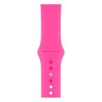 Apsuwa Apple Watch Nike+ 4 40MM Uyumlu Kordon Mat Jel Silikon Saat Kordonu 40/bb--Koyu Pembe
